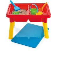 Mesa infantil sensorial Kidoozie Sand 'n Splash com tampa vermelha G02521