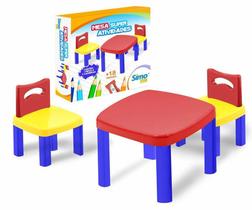 Mesa Infantil - Super Atividades com 2 Cadeiras - Simo Toys