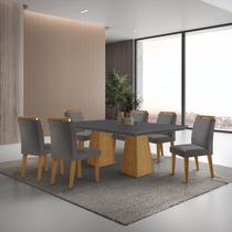 Mesa Inovare 180 Tampo Mdf Canto Reto com 6 Cadeiras Bugatti Mesa Inovare 180 Tampo Mdf Canto Reto com 6 Cadeiras Bugatti