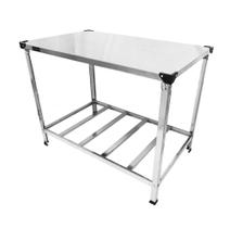 Mesa Inox Bancada 1200x700 Manipulação Reforçada