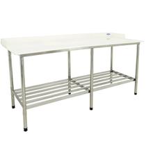 Mesa Inox c/ Tampo Poliestireno 14mm Grade Inferior Cód. 7411 - Imeca Mesa Inox c/ Tampo Poliestireno 14mm Grade Inferior Cód. 7411 - Imeca