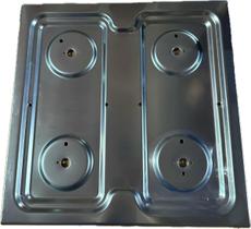 Mesa Inox Esmaltec 4 Bocas C/ Furo Eletrodo Econ Nfl