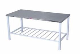 Mesa Inox Imeca 2856 Base Epoxi Canto Arred. 190x90cm