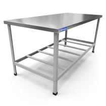 Mesa Inox Industrial Bancada De Apoio 2 Metro - Sebem Mesa Inox Industrial Bancada De Apoio 2 Metro - Sebem