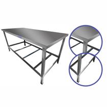 Mesa Inox Industrial Para Cozinha De Restaurante 1,2 Metro Sebem