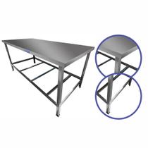 Mesa Inox Industrial para Cozinha de Restaurante 1,20 metro - Sebem