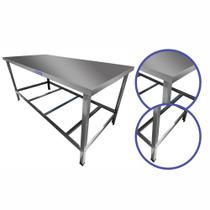 Mesa Inox Industrial para Padaria 1 metro - Sebem