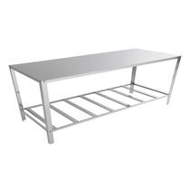 Mesa Inox Paneleiro 90cm Industrial Prateleira Panelas Mesa Inox Paneleiro 90cm Industrial Prateleira Panelas