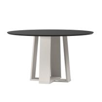 Mesa Isabela 135X135 Off White/Preto