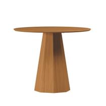 Mesa Isis Redonda sem Vidro Ypê 100cm
