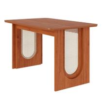 Mesa Jantar 100% MDF Valentina 1,30 Sem Vidro Cinamomo