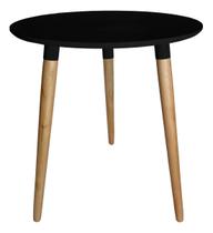 Mesa Jantar 60cm Redonda Tripé Pé Palito 75cm Eucalipto Ayme Canhão Escrivaninha Sala Estar Cozinha