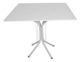 Mesa Jantar 70cm Quadrada Base Isa Metálica Escrivaninha Sala Estar Cozinha
