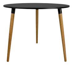 Mesa Jantar 70cm Redonda Tripé Pé Palito 75cm Eucalipto Ayme Canhão Escrivaninha Sala Estar Cozinha