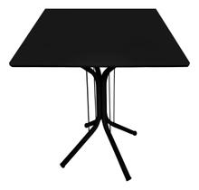 Mesa Jantar 80cm Quadrada Madeirada Base Isa Metálica Escrivaninha Sala Estar Cozinha