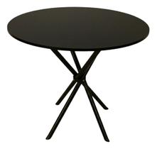 Mesa Jantar 80cm Redonda Base Italy Metálica Escrivaninha Sala Estar Cozinha Tampo Mdp