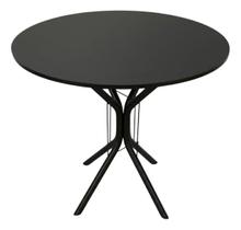 Mesa Jantar 80cm Redonda Preta Base Ana Metálica Escrivaninha Sala Estar Cozinha Mesa Jantar 80cm Redonda Preta Base Ana Metálica Escrivaninha Sala Estar Cozinha