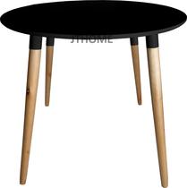 Mesa Jantar 90cm Ayme Redonda Pé Palito 75cm Respiga Suporte