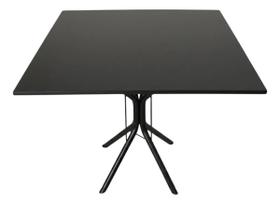 Mesa Jantar 90cm Quadrada Base Ana Metálica Escrivaninha Sala Estar Cozinha
