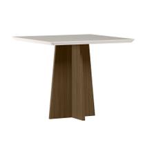 Mesa Jantar Anitta Imbuia 90x90 para 4 Cadeiras N Ceval