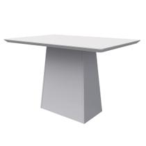 Mesa Jantar Bárbara Off White 120x80 para 4 Cadeiras N Ceval