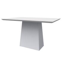 Mesa Jantar Bárbara Off White 135x90 para 4 Cadeiras N Ceval