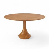 Mesa Jantar Betim Redonda Cor Champagne 120cm - 76992