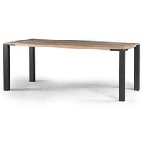 Mesa Jantar Broadway Driftwood com Base Grafite 140cm - 45405 Mesa Jantar Broadway Driftwood com Base Grafite 140cm - 45405