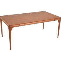 Mesa Jantar Campeche Madeira Maciça com Tampo Lâminado 120x100 - Amêndoa