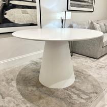 Mesa Jantar Cone Branco Lacca Oval 1,60 x 0,90cm