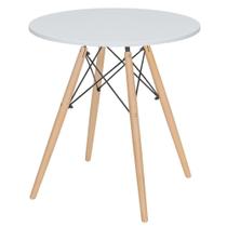 Mesa Jantar Cozinha Eames Eiffel Com Tampo 70 Cm Branco