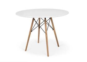 Mesa Jantar Cozinha Eames Eiffel Com Tampo Laminado 80 Cm -