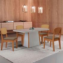 Mesa Jantar Diane 120cm Tampo Mdf Vidro 4 Cadeiras Copper Prem Moderna Veludo Capuccino Off Naturale Serigrafia Mesa Jantar Diane 120cm Tampo Mdf Vidro 4 Cadeiras Copper Prem Moderna Veludo Capuccino Off Naturale Serigrafia