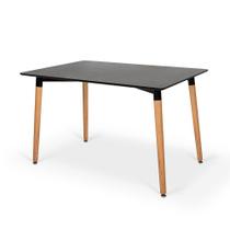 Mesa Jantar Eiffel 120x80 Base Madeira Preta