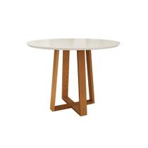 Mesa Jantar Kappesberg Em Madeira Maciça Tampo Vidro 105cm Mesa Jantar Kappesberg Em Madeira Maciça Tampo Vidro 105cm
