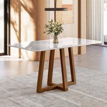 Mesa Jantar Largha 160cm X 83cm Vidro Livia Mesa Jantar Largha 160cm X 83cm Vidro Livia