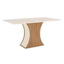Mesa Jantar Luiza 1600mm Nature/Off White Mesa Jantar Luiza 1600mm Nature/Off White