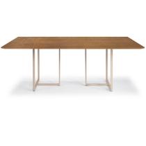 Mesa Jantar Macapá Aço Carbono Dourado