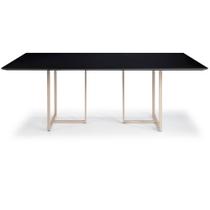 Mesa Jantar Macapá Aço Carbono Dourado