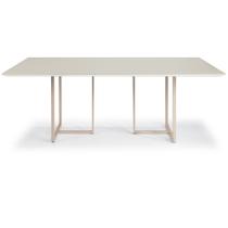 Mesa Jantar Macapá Aço Carbono Dourado