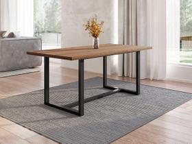 Mesa Jantar Madeira Maciça 183x92cm 6 Lugares Lumber Yescasa