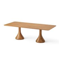 Mesa Jantar Maribela Retangular Cor Champagne 140cm - 76790