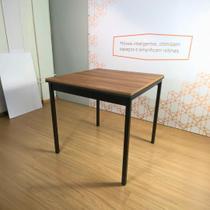 Mesa Jantar Moderna com Pé U Tampo 80cm Aço Reforçado Ideal para Apartamentos Mesa Jantar Moderna com Pé U Tampo 80cm Aço Reforçado Ideal para Apartamentos