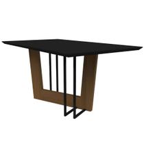 Mesa Jantar Munique Imbuia 160x90cm para 6 Cadeiras N Ceval