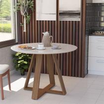 Mesa Jantar Redonda Lívia 110cm - Off White