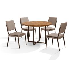 Mesa jantar redonda romana rubia 4cadeiras rainha raissa new Mesa jantar redonda romana rubia 4cadeiras rainha raissa new