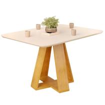 Mesa Jantar Retangular 120x90 cm Sem Vidro Kiara Cedro Quartzo Dj Moveis Mesa Jantar Retangular 120x90 cm Sem Vidro Kiara Cedro Quartzo Dj Moveis