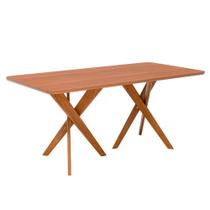 Mesa Jantar Retangular 1,80 Sem Vidro Cacau Madeira/Cinamomo
