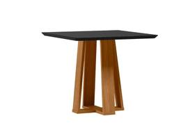 Mesa Jantar Rubi 90X90 Ype Damasco/Preto - NC