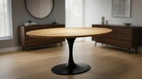Mesa Jantar Saarinen 1,98cm x 1,22cm Escritório Black Mesa Jantar Saarinen 1,98cm x 1,22cm Escritório Black